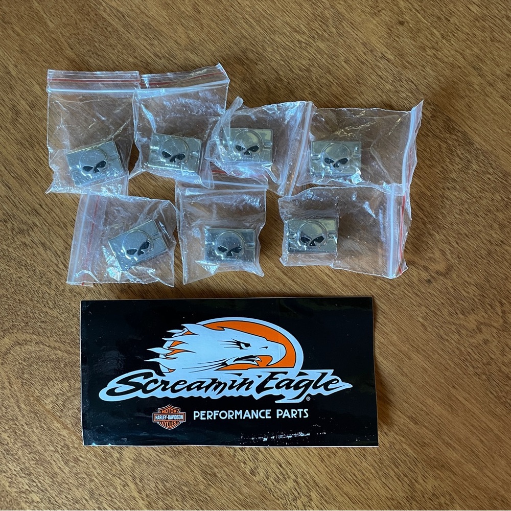 Harley Davidson Motorcycle Wheel Weights Includes- Set of 7 - New w/Sticker